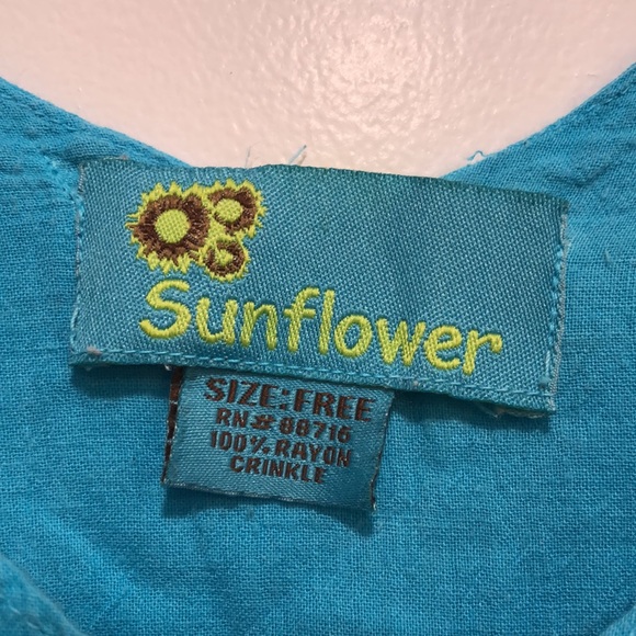 SUNFLOWER Batik Tie Dye Boho Maxi Dress - Made in India - Picture 2 of 7